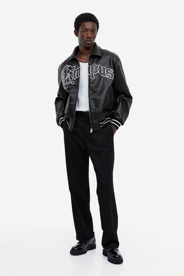Loose-fit Baseball Jacket
